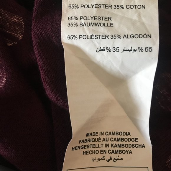 In Every Story T-Shirt Women's Size 5XL Polka Dot Purple Top Cotton Blend - Picture 11 of 11